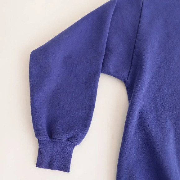 Vintage Purple with Cats and Flowers Crewneck Sweater - Picture 8 of 12